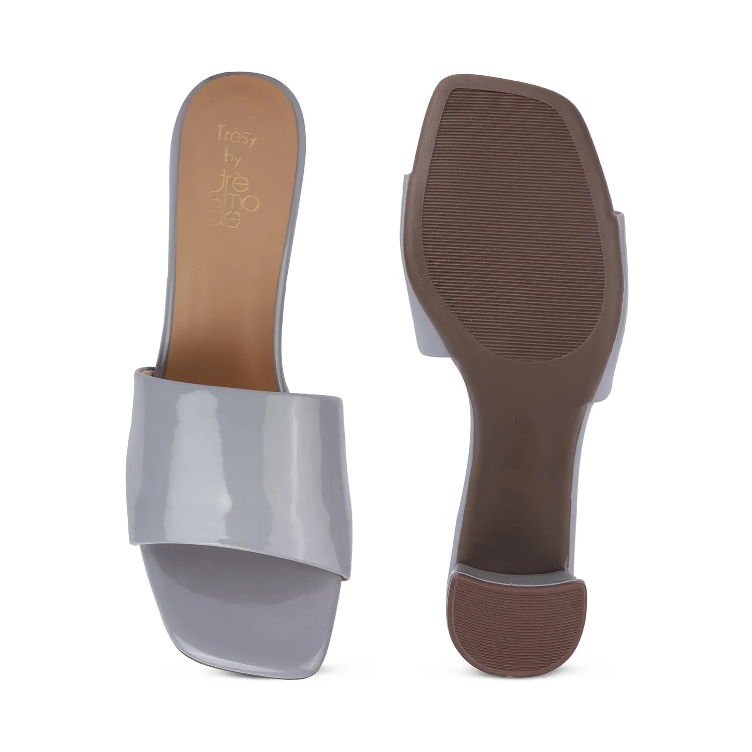 Tresmode Bariz TMM-4 Grey Women's Casual Block Heel Sandals