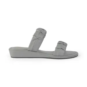 Tresmode Belo Grey Women's Casual Small Wedge Sandals