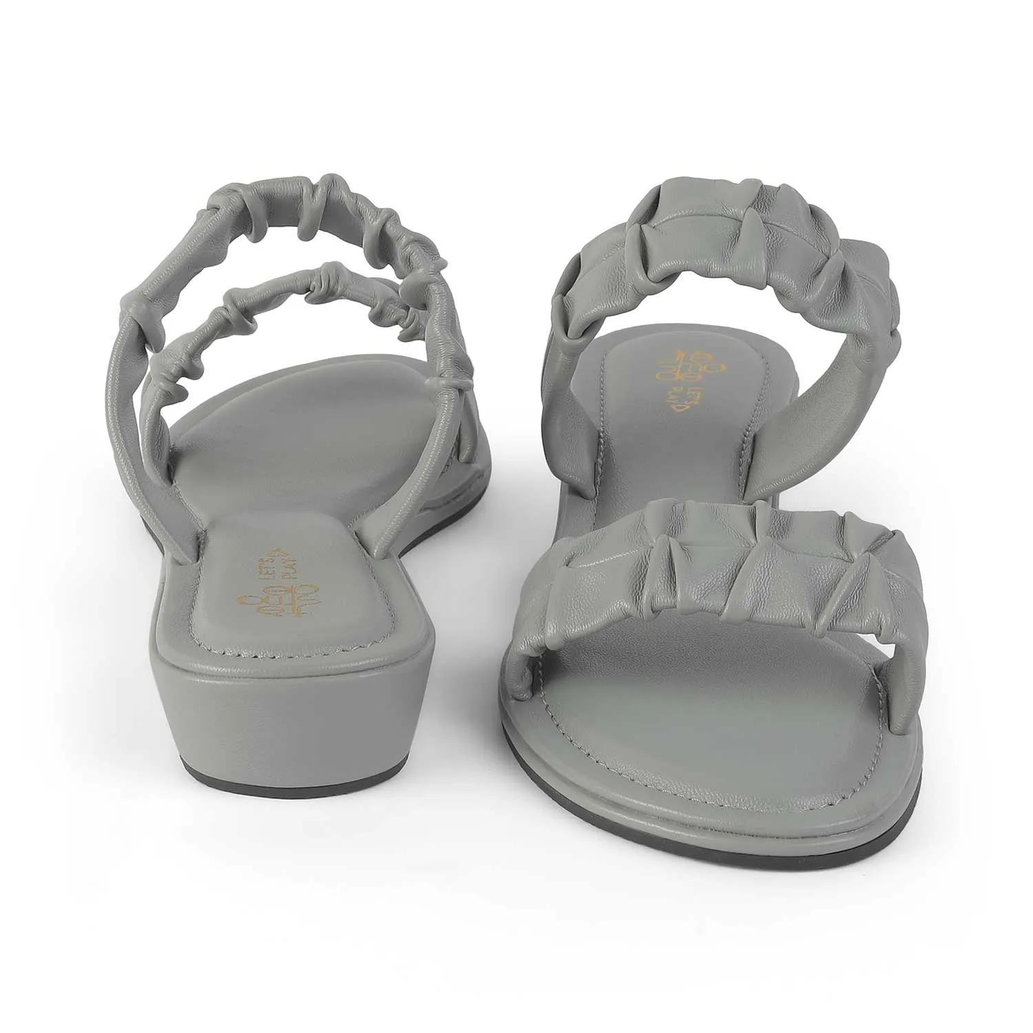 Tresmode Belo Grey Women's Casual Small Wedge Sandals