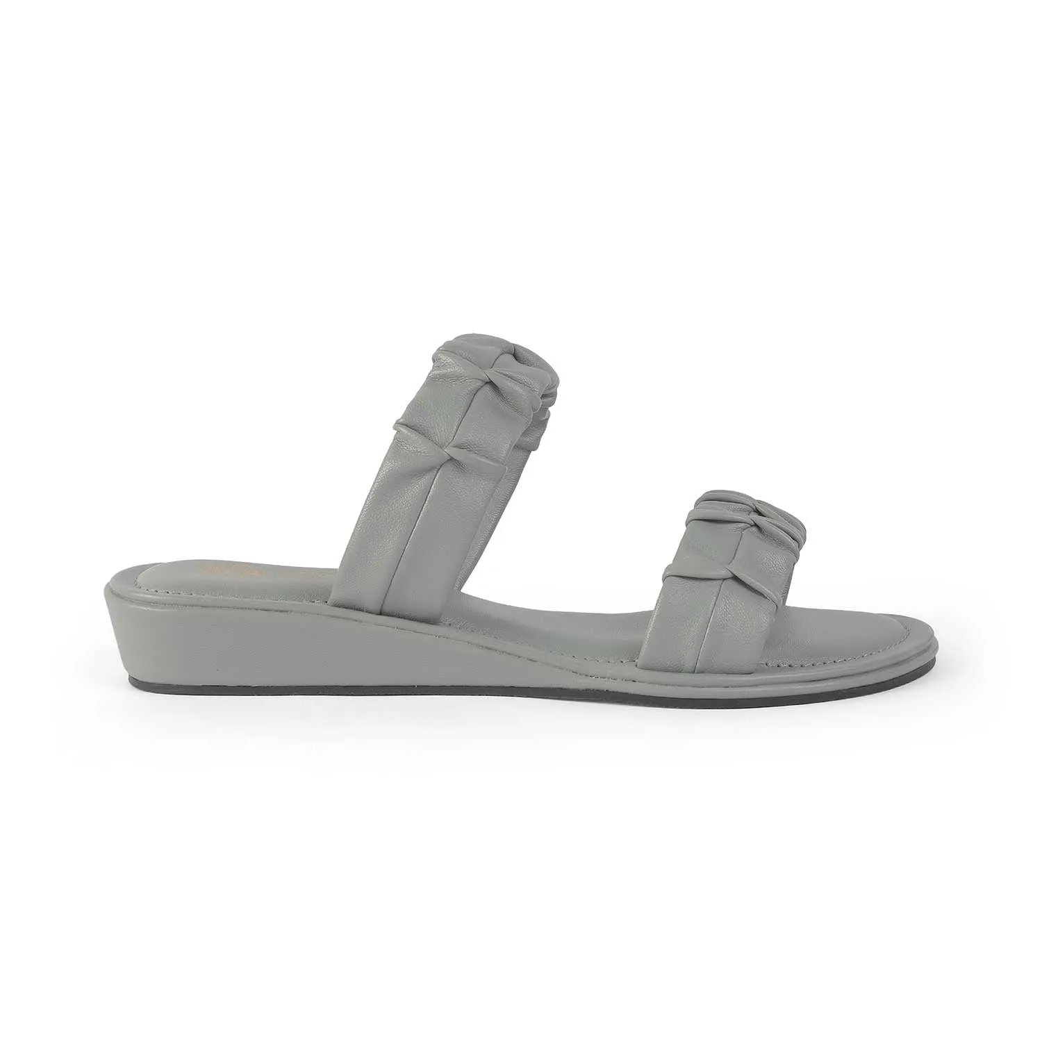 Tresmode Belo Grey Women's Casual Small Wedge Sandals