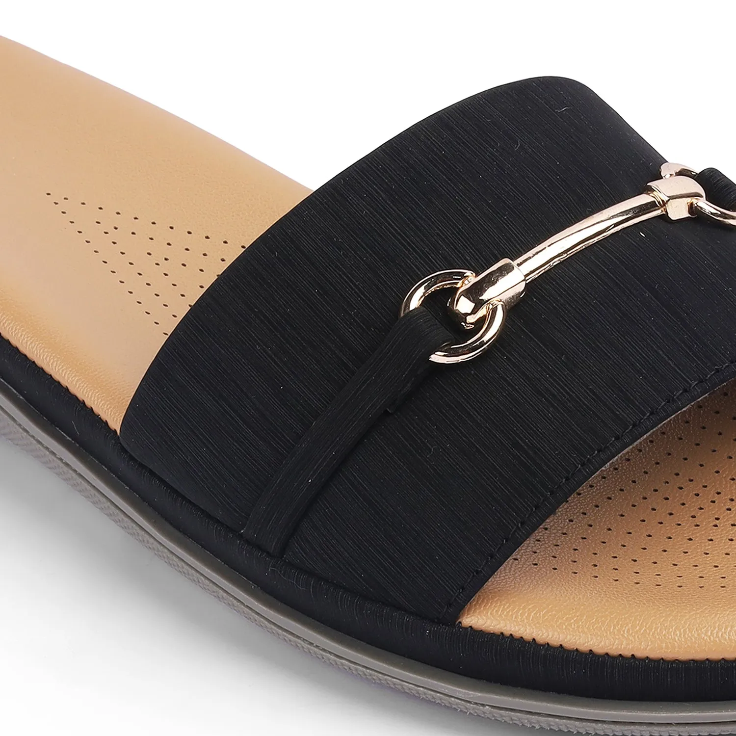 Tresmode Chic Black Women's Casual Flats