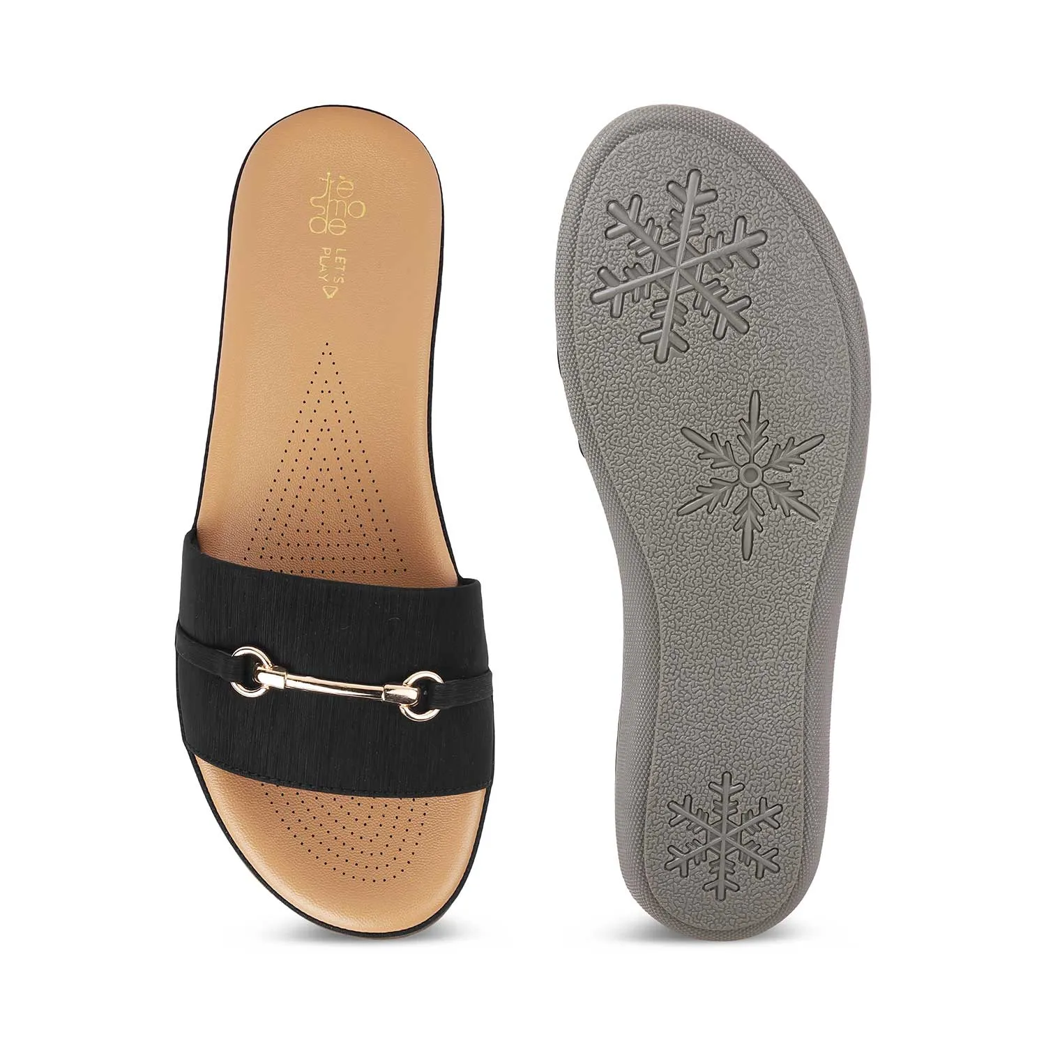 Tresmode Chic Black Women's Casual Flats