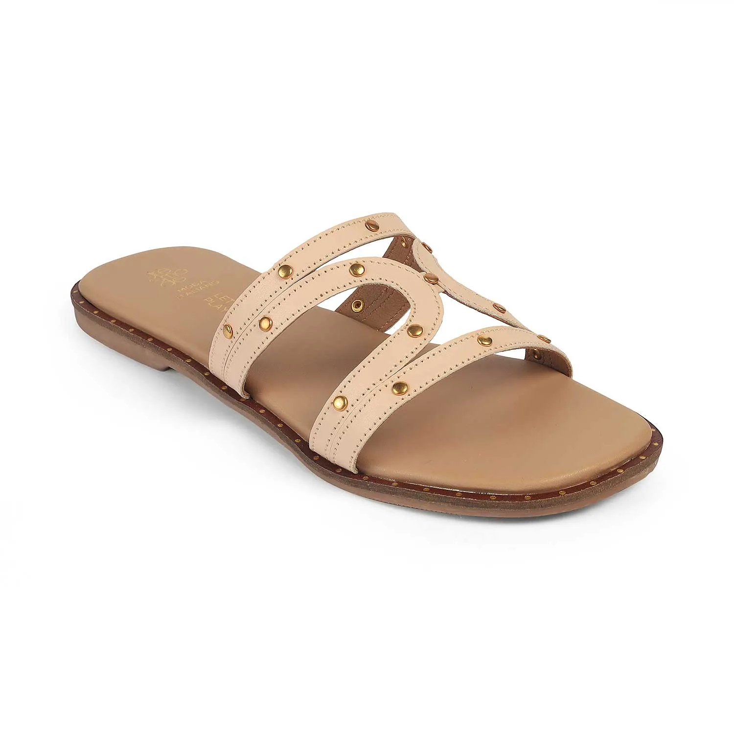 Tresmode Eilov Beige Women's Dress Flats