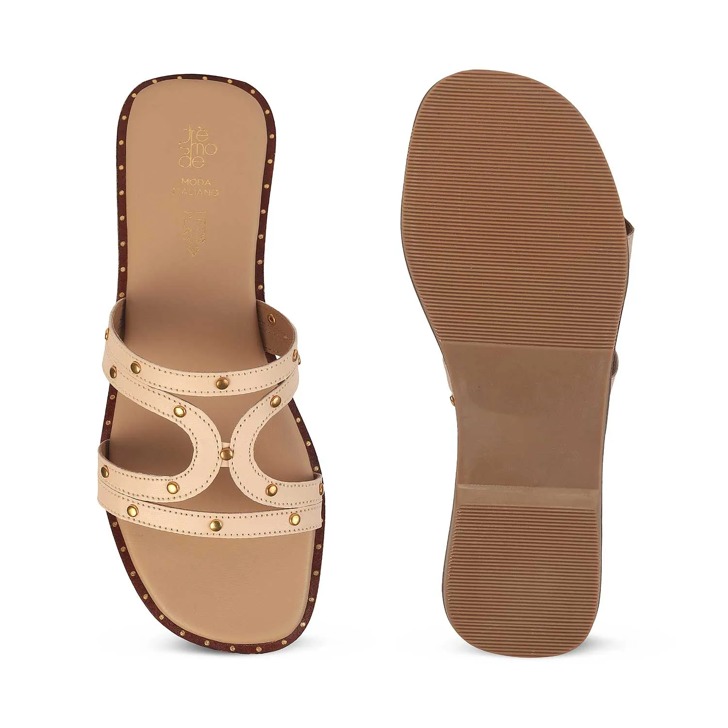 Tresmode Eilov Beige Women's Dress Flats