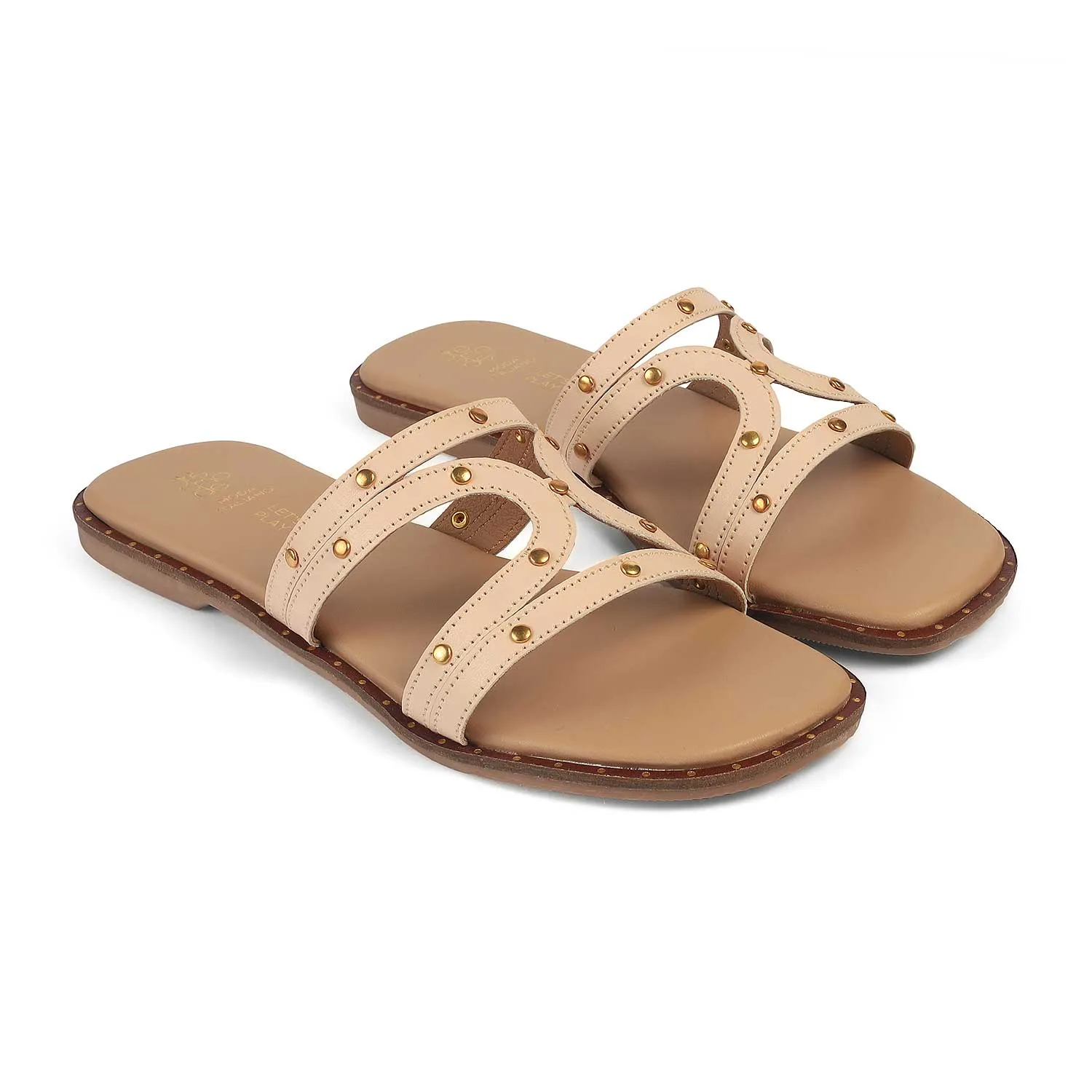 Tresmode Eilov Beige Women's Dress Flats