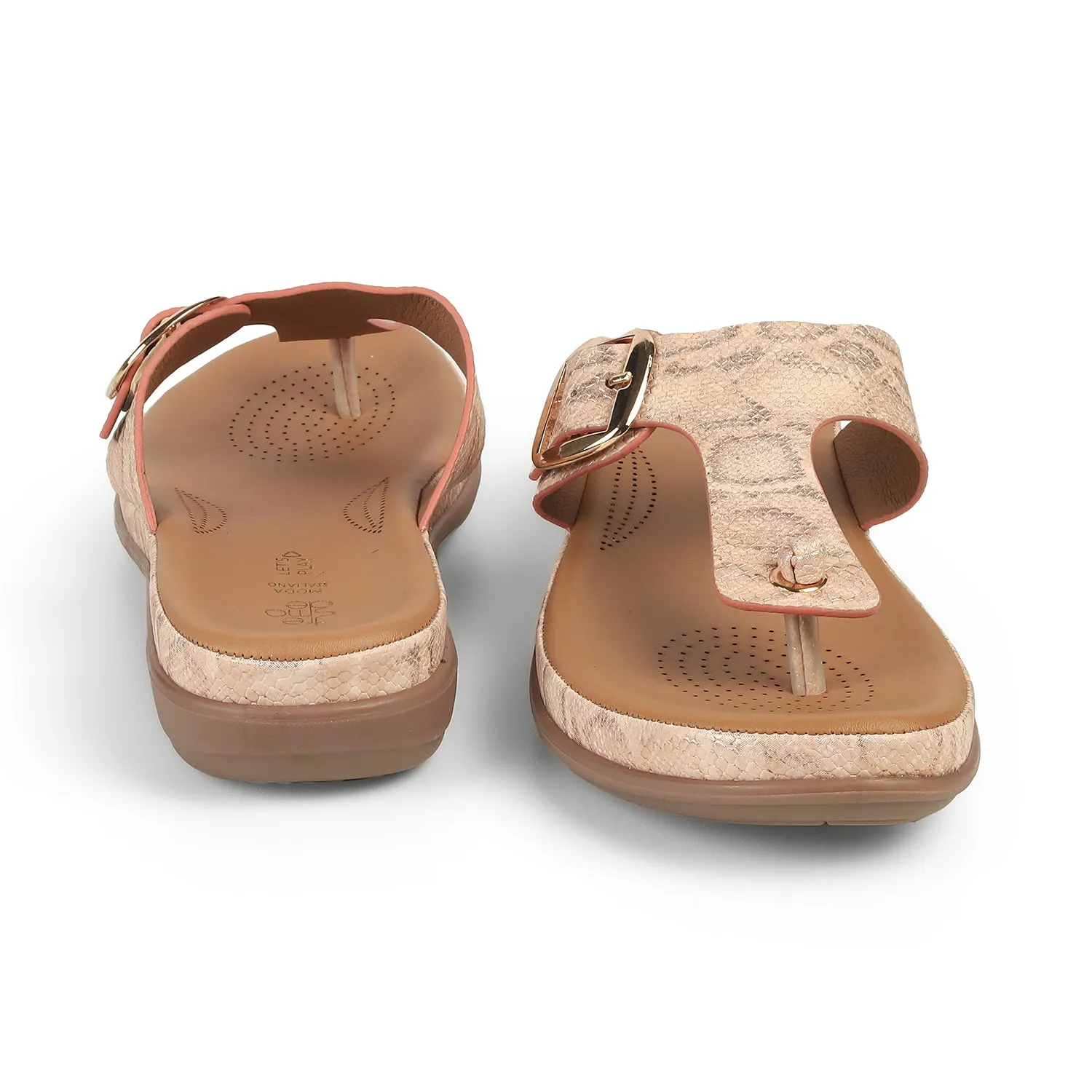 Tresmode Espoo Champagne Women's Casual Platform Flats