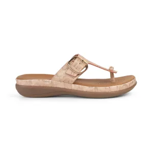Tresmode Espoo Champagne Women's Casual Platform Flats