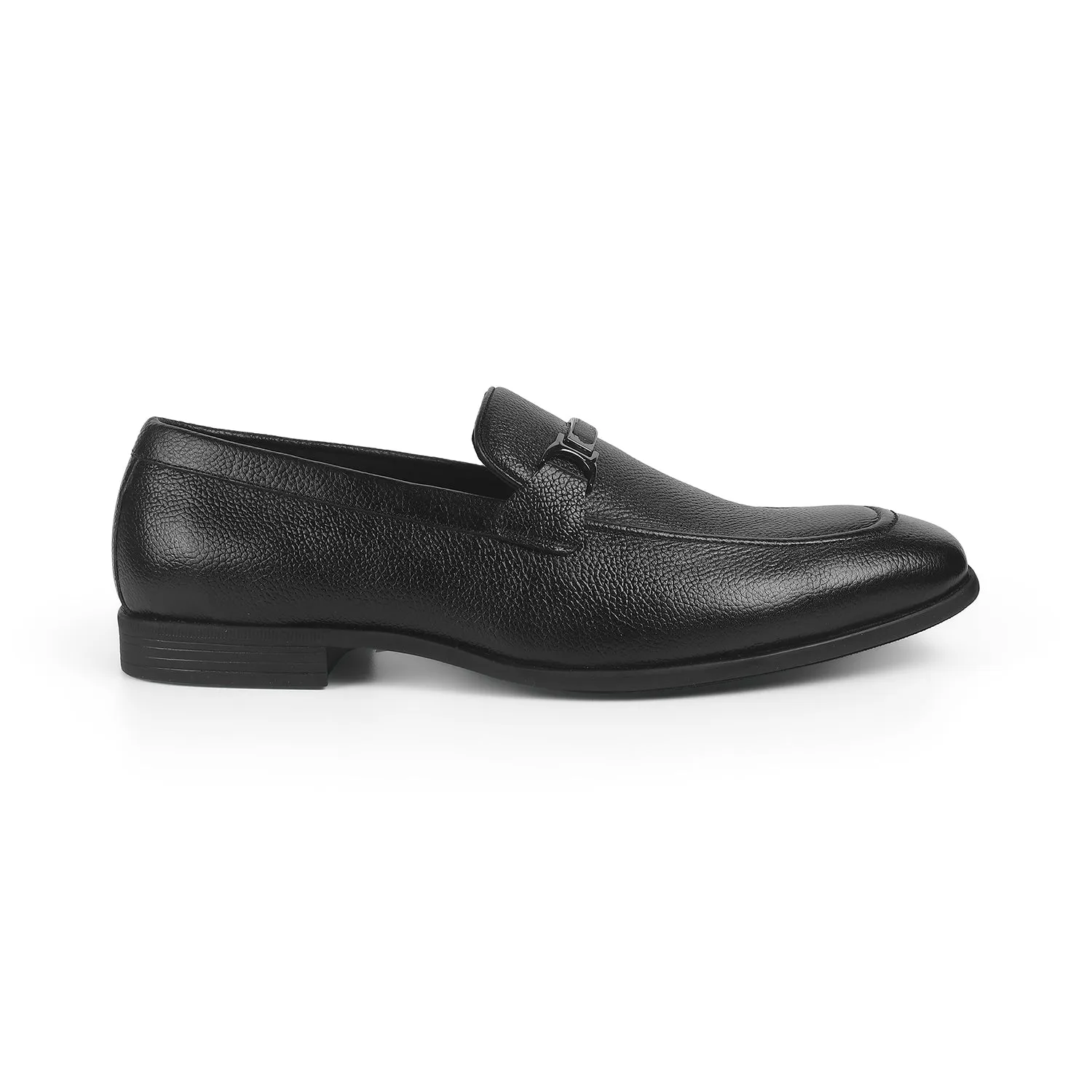 Tresmode Eva Black Men's Leather Loafers