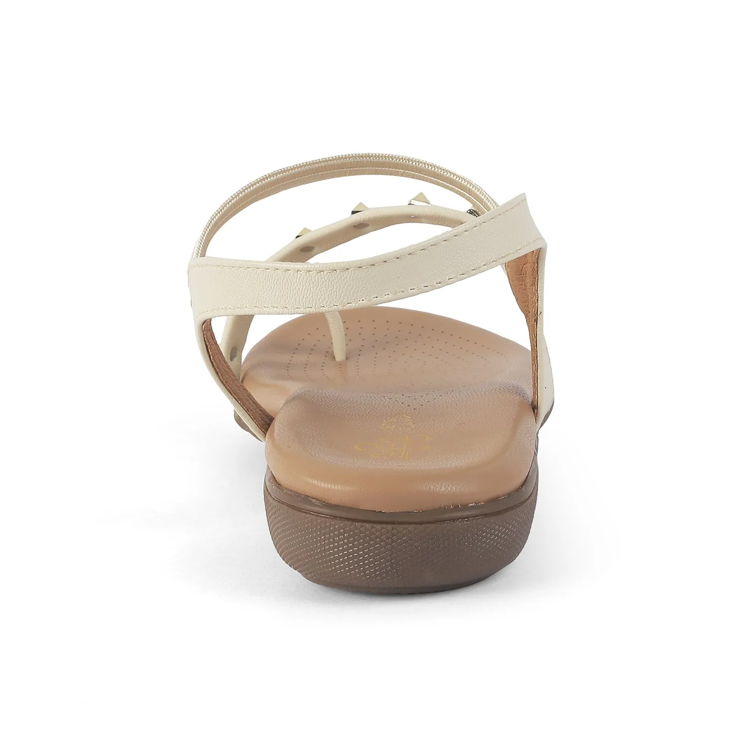 Tresmode Hastud Cream Women's Casual Flats