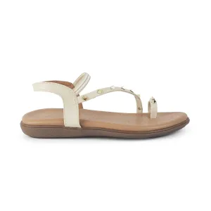 Tresmode Hastud Cream Women's Casual Flats