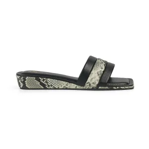 Tresmode Kelo Black Women's Dress Small Wedge Sandals