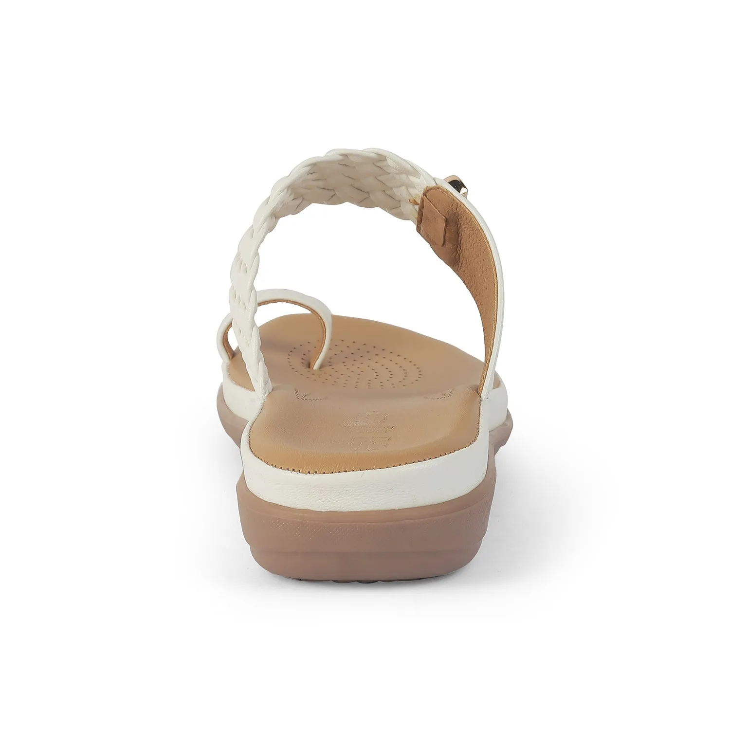 Tresmode Rauma White Women's Casual Platform Flats