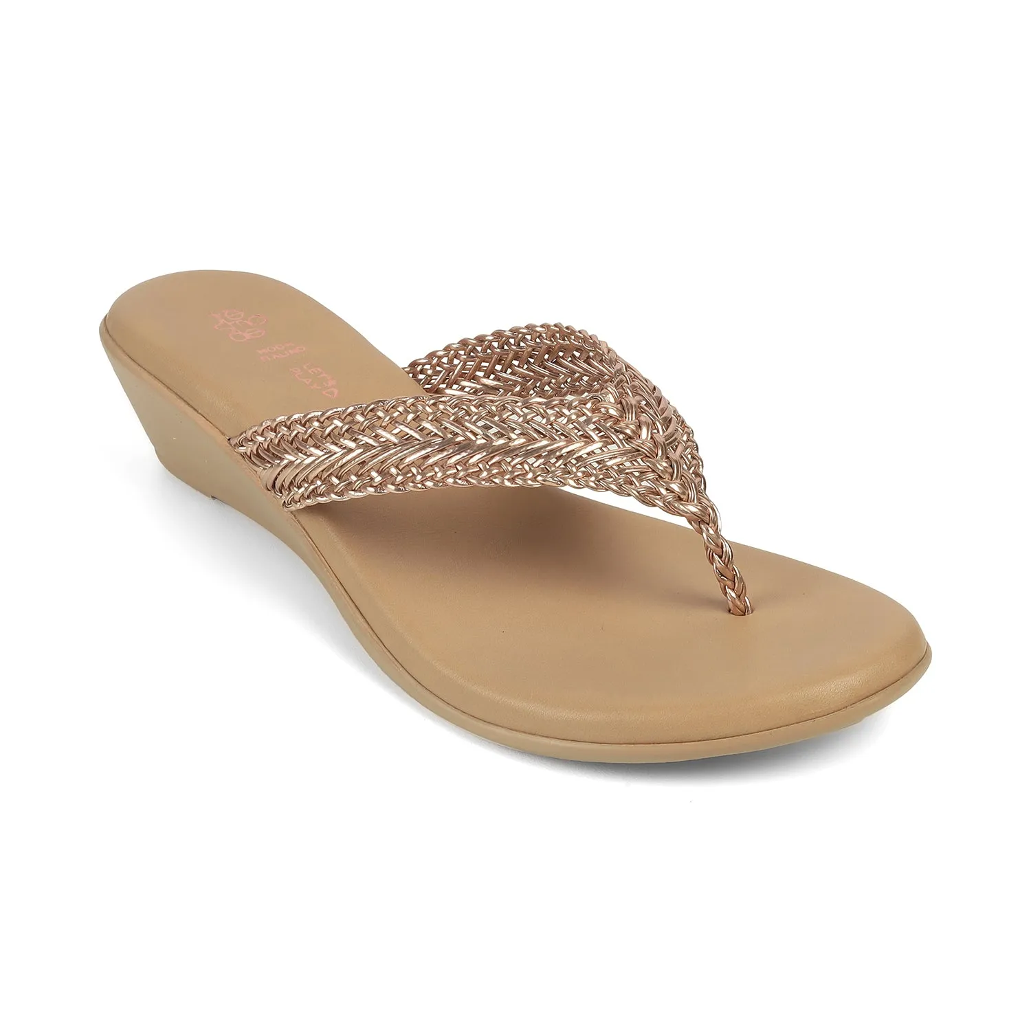 Tresmode Soeve Gold Women's Dress Sandals