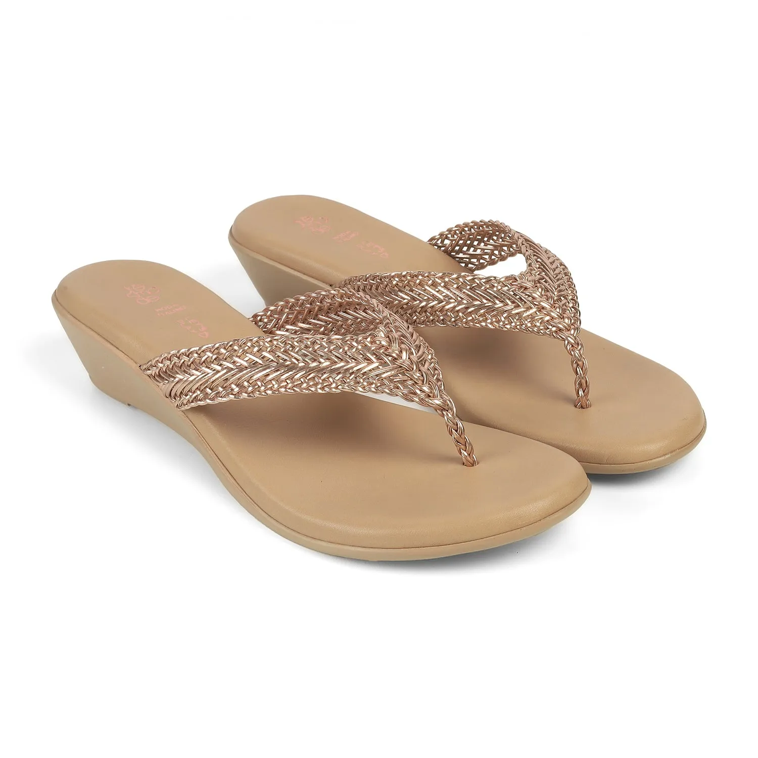 Tresmode Soeve Gold Women's Dress Sandals