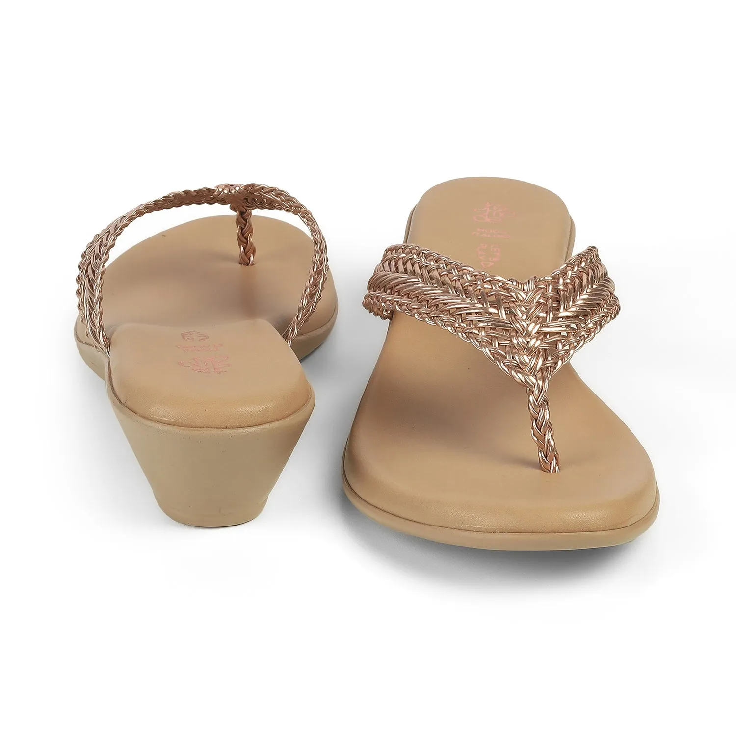 Tresmode Soeve Gold Women's Dress Sandals