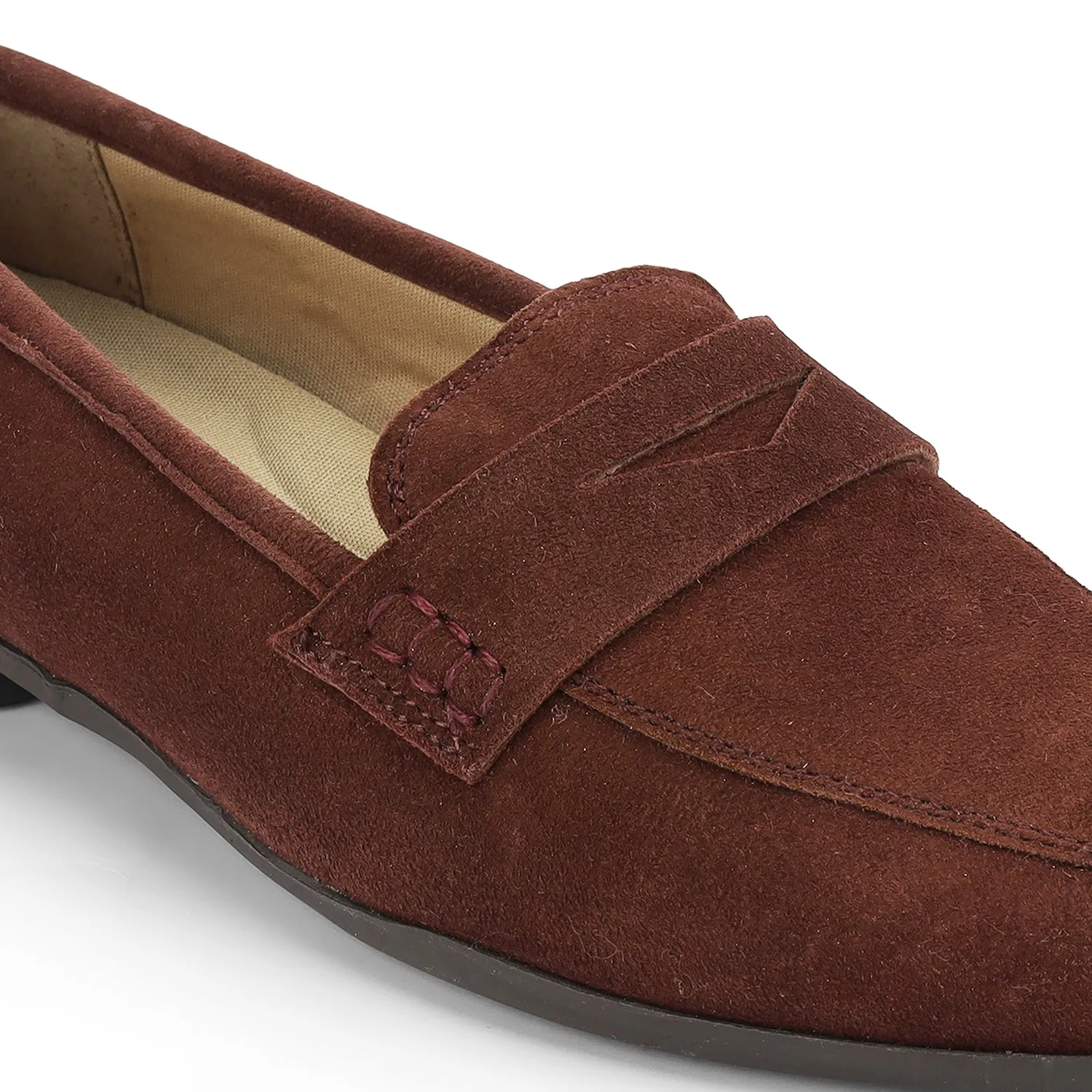 Tresmode Suave Wine Women's Casual Loafers