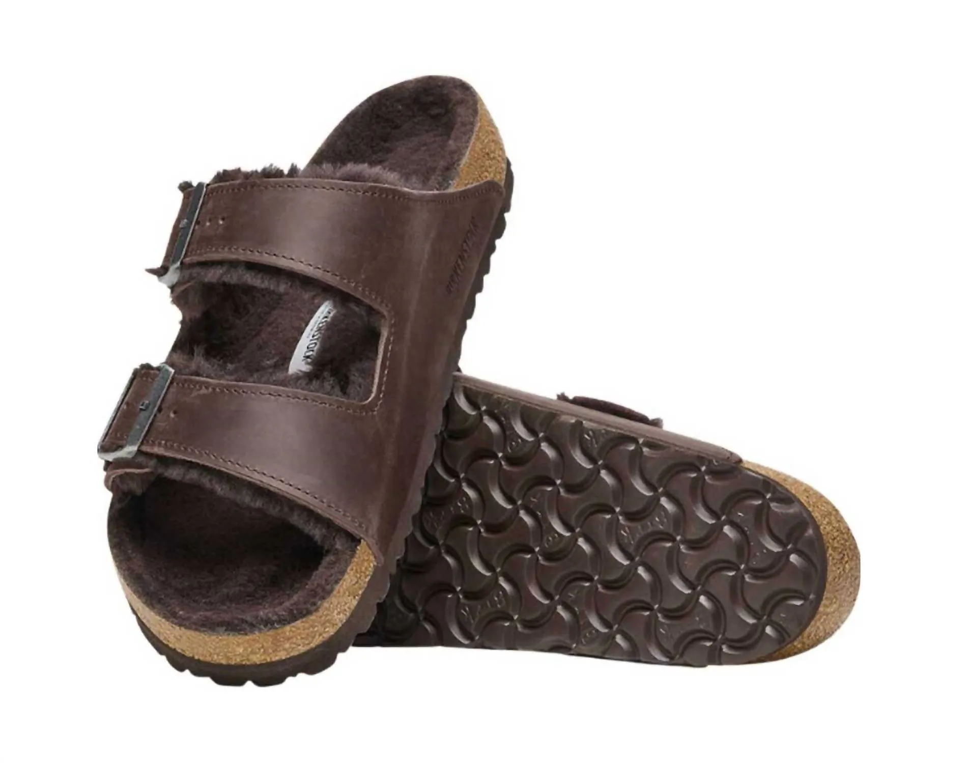 Unisex Arizona Shearling Sandal In Habana
