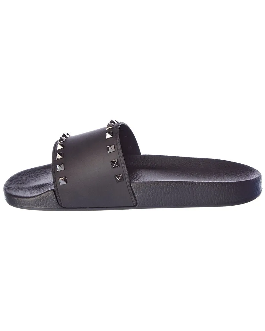 Valentino Rockstud Rubber Slide