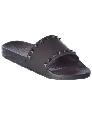 Valentino Rockstud Rubber Slide