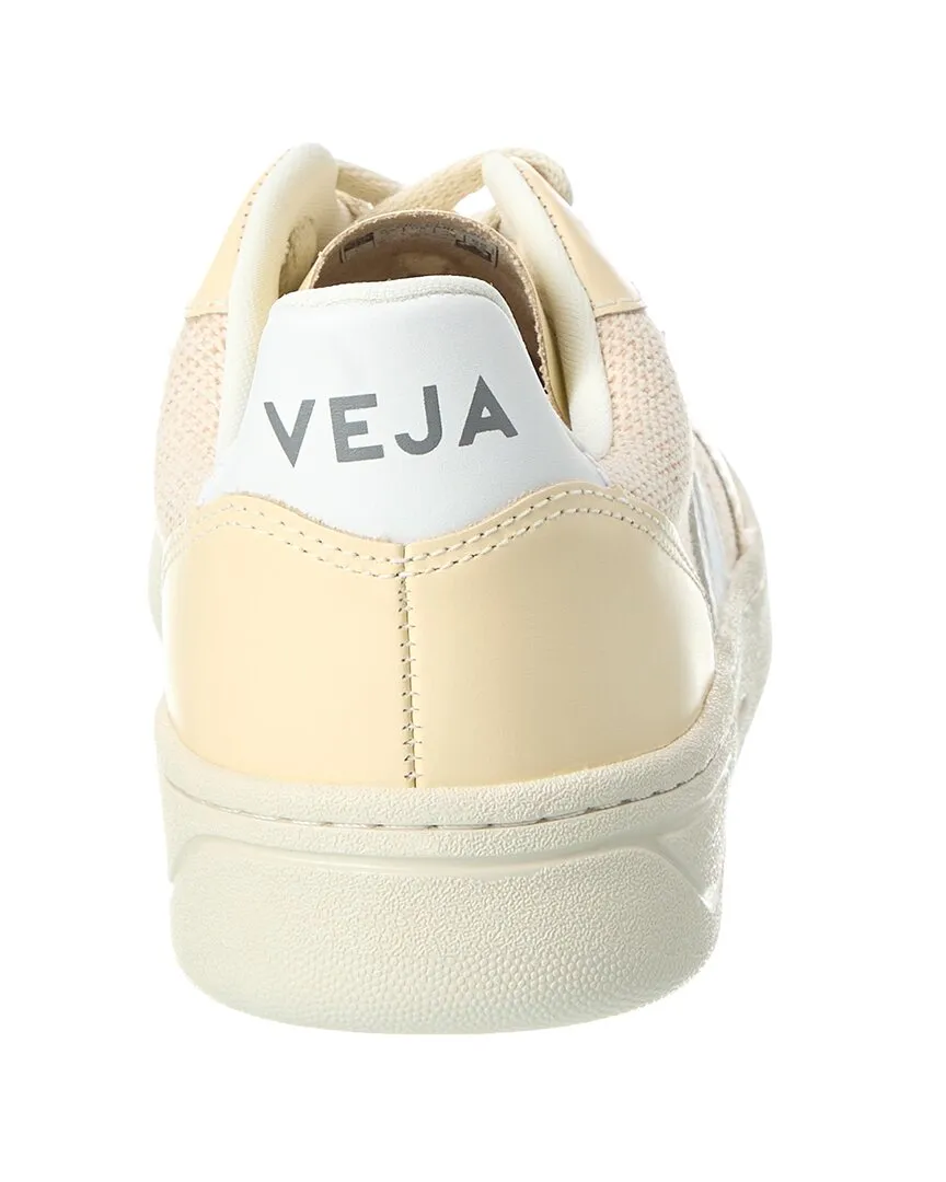 VEJA V-10 J-Mesh Jute & Leather Sneaker
