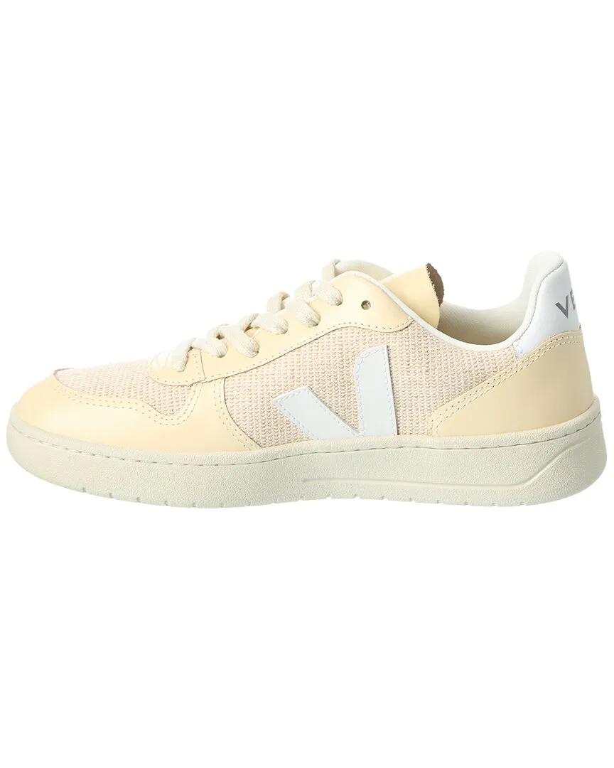 VEJA V-10 J-Mesh Jute & Leather Sneaker