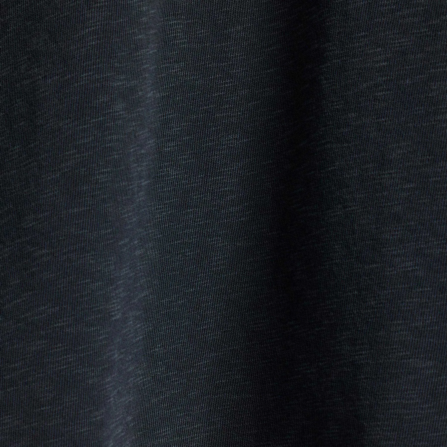 Vintage French Terry Zip Up Hoodie - Blue Noir Pigment