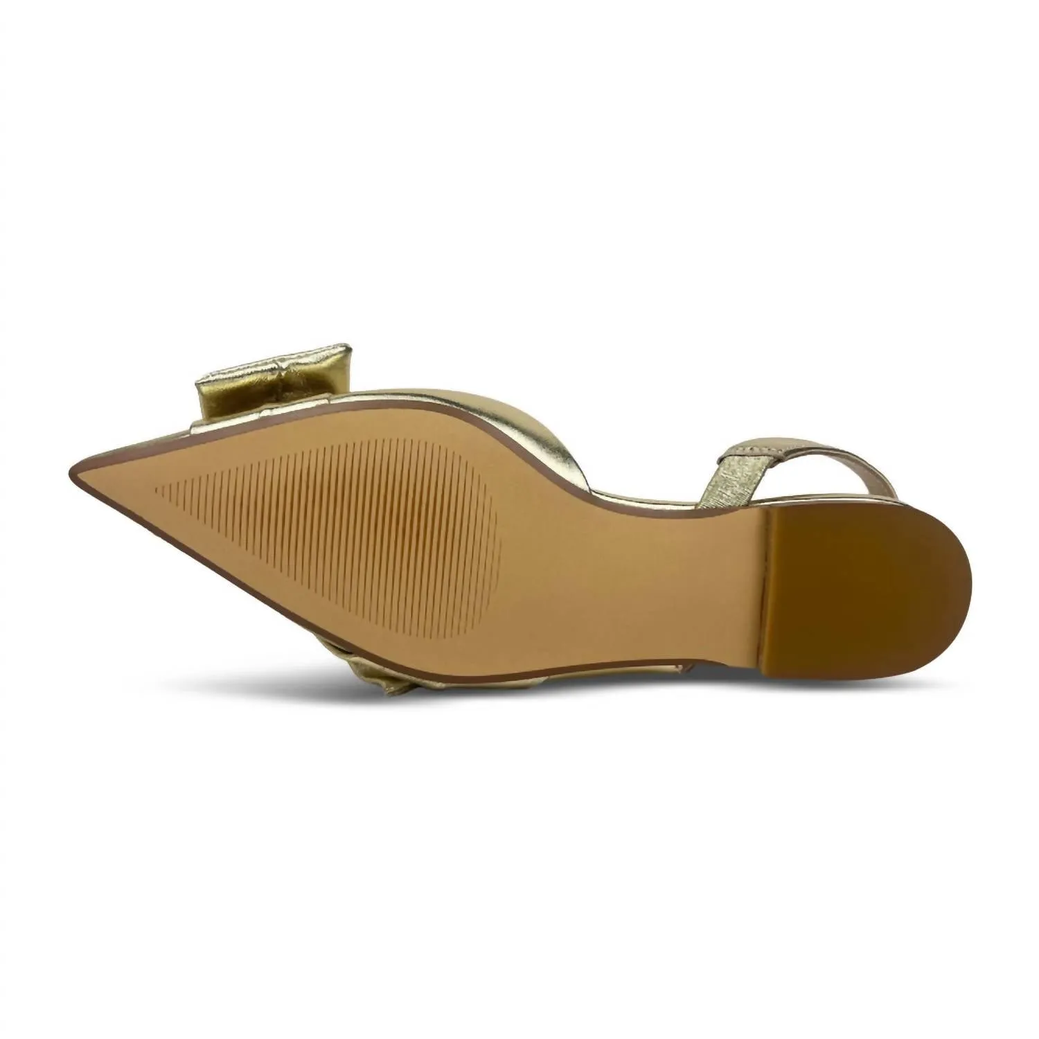 Violet Shoes In Gold