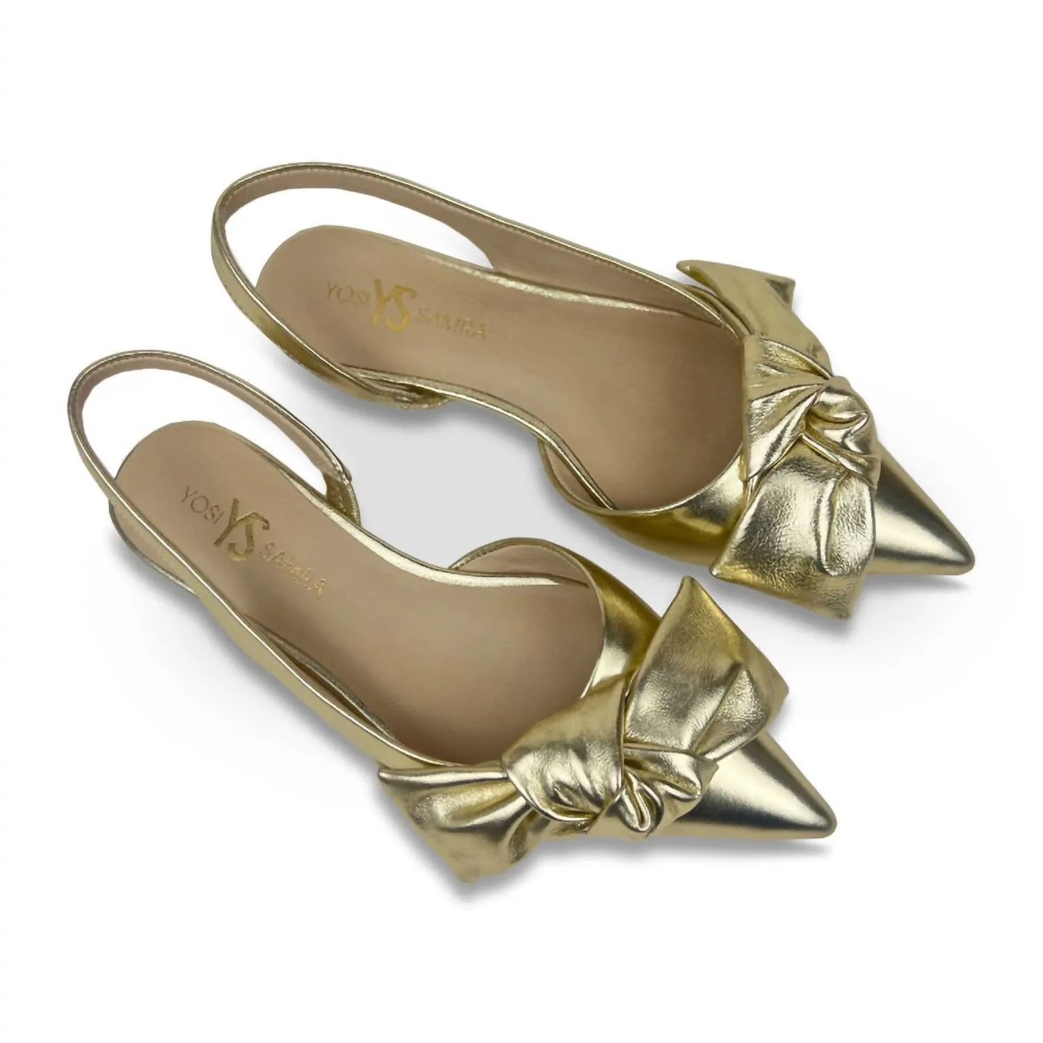 Violet Shoes In Gold