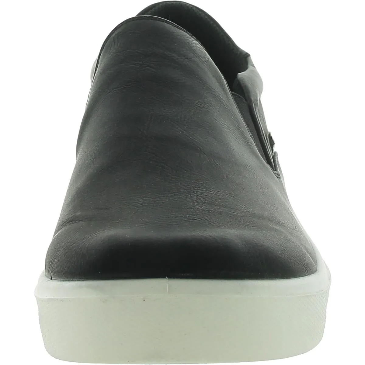 Viv Womens Padded Insole Faux Leather Slip-On Sneakers
