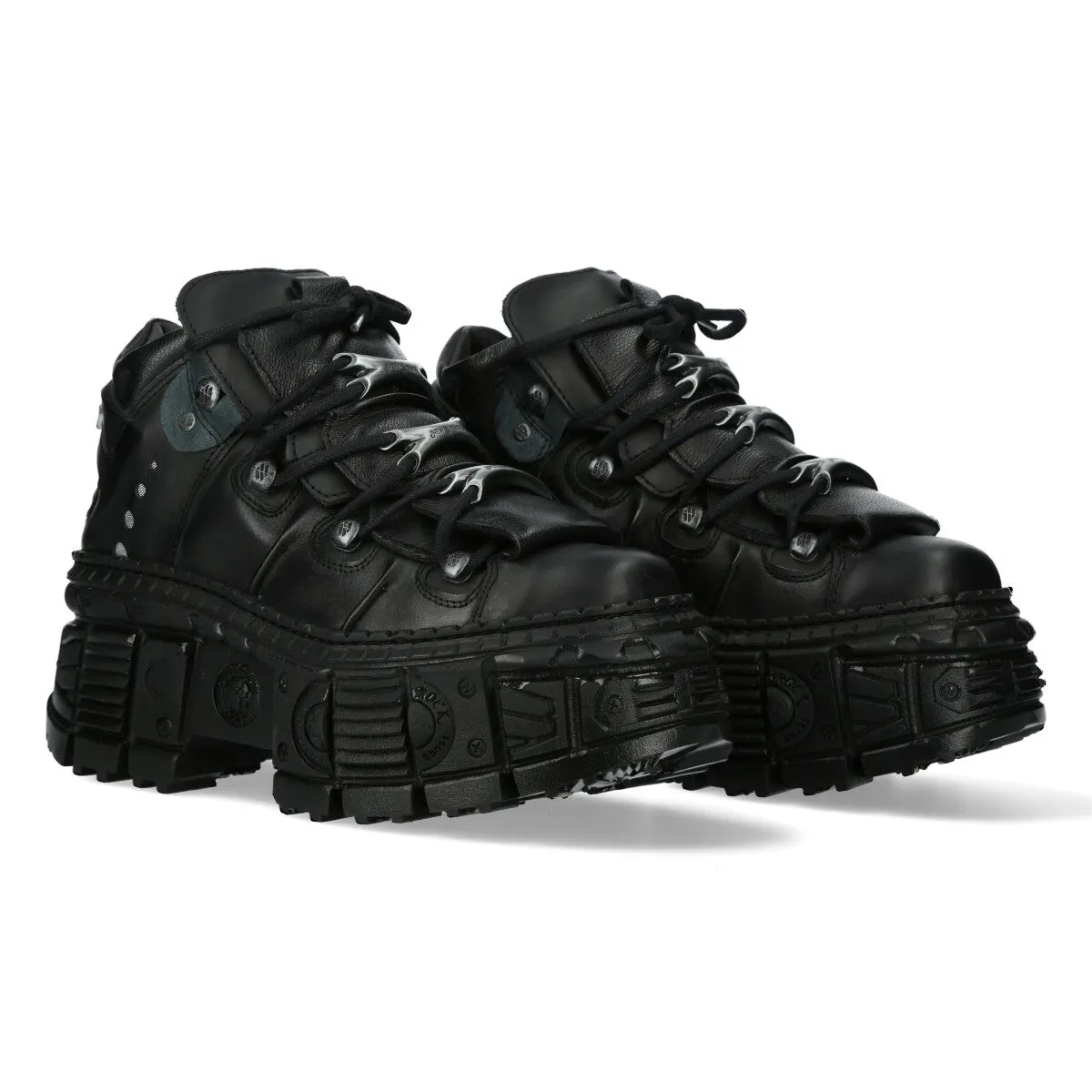 WALL106-S12 Boots Punk Rock Leather Platform