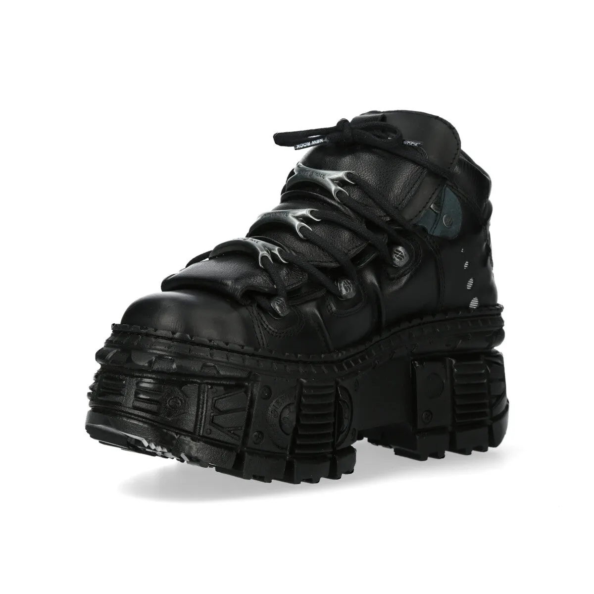 WALL106-S12 Boots Punk Rock Leather Platform