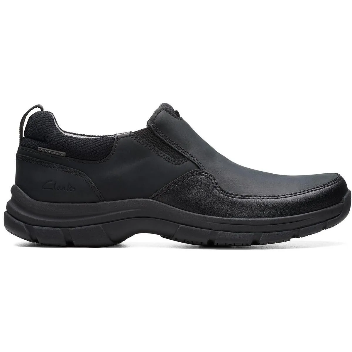Walpath Step Mens Solid Leather Slip-on Shoes