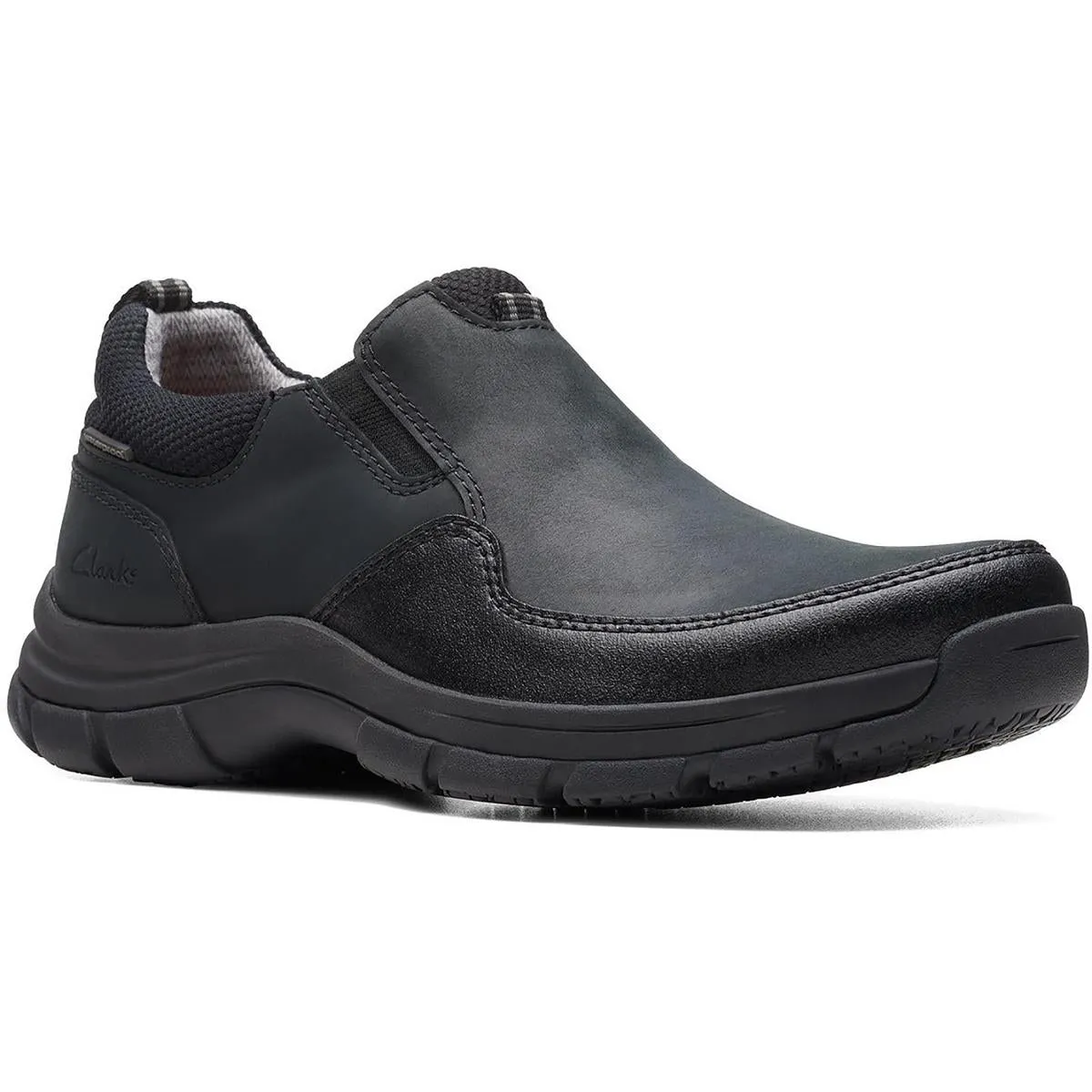 Walpath Step Mens Solid Leather Slip-on Shoes