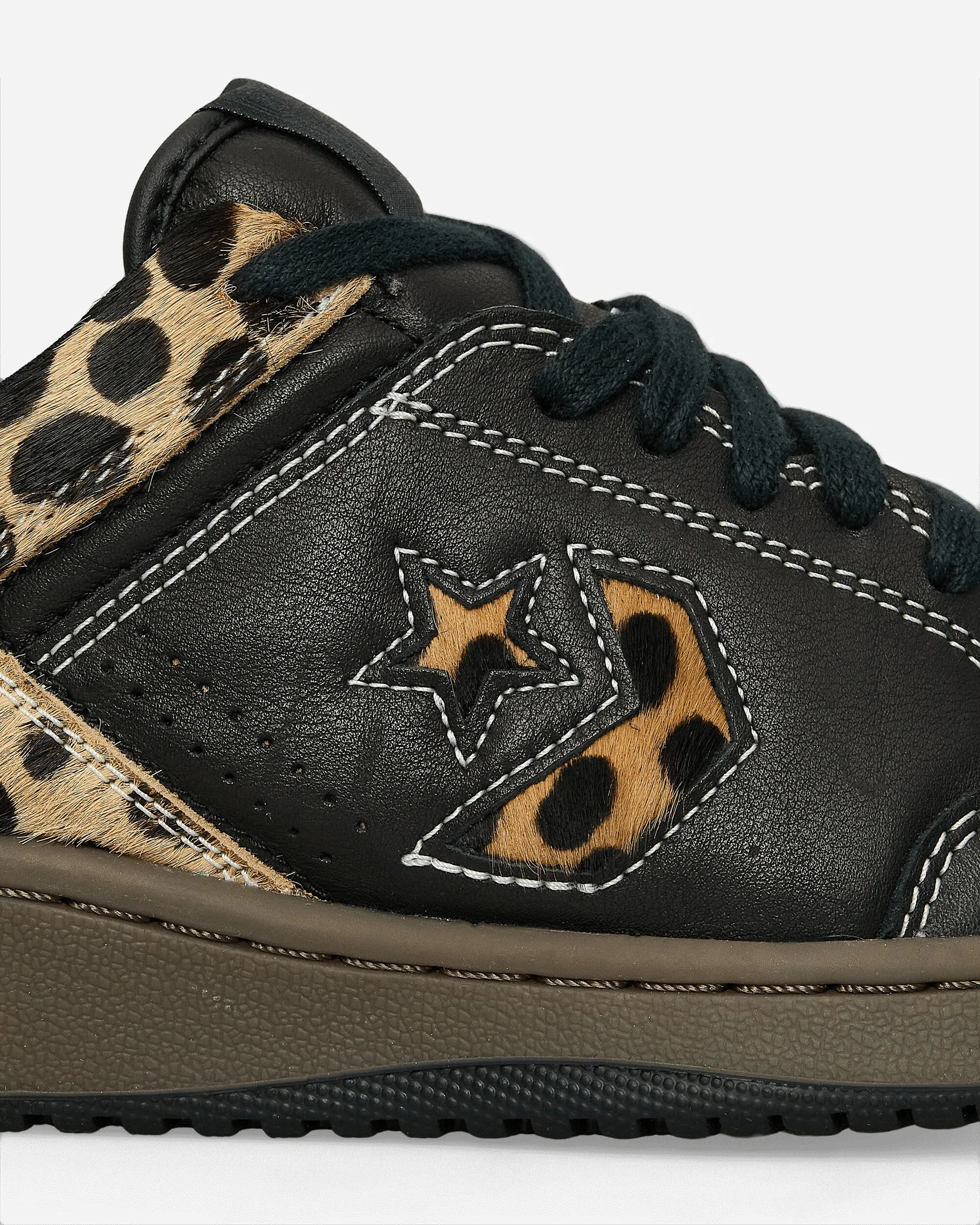 Weapon Pony Hair Sneakers Black