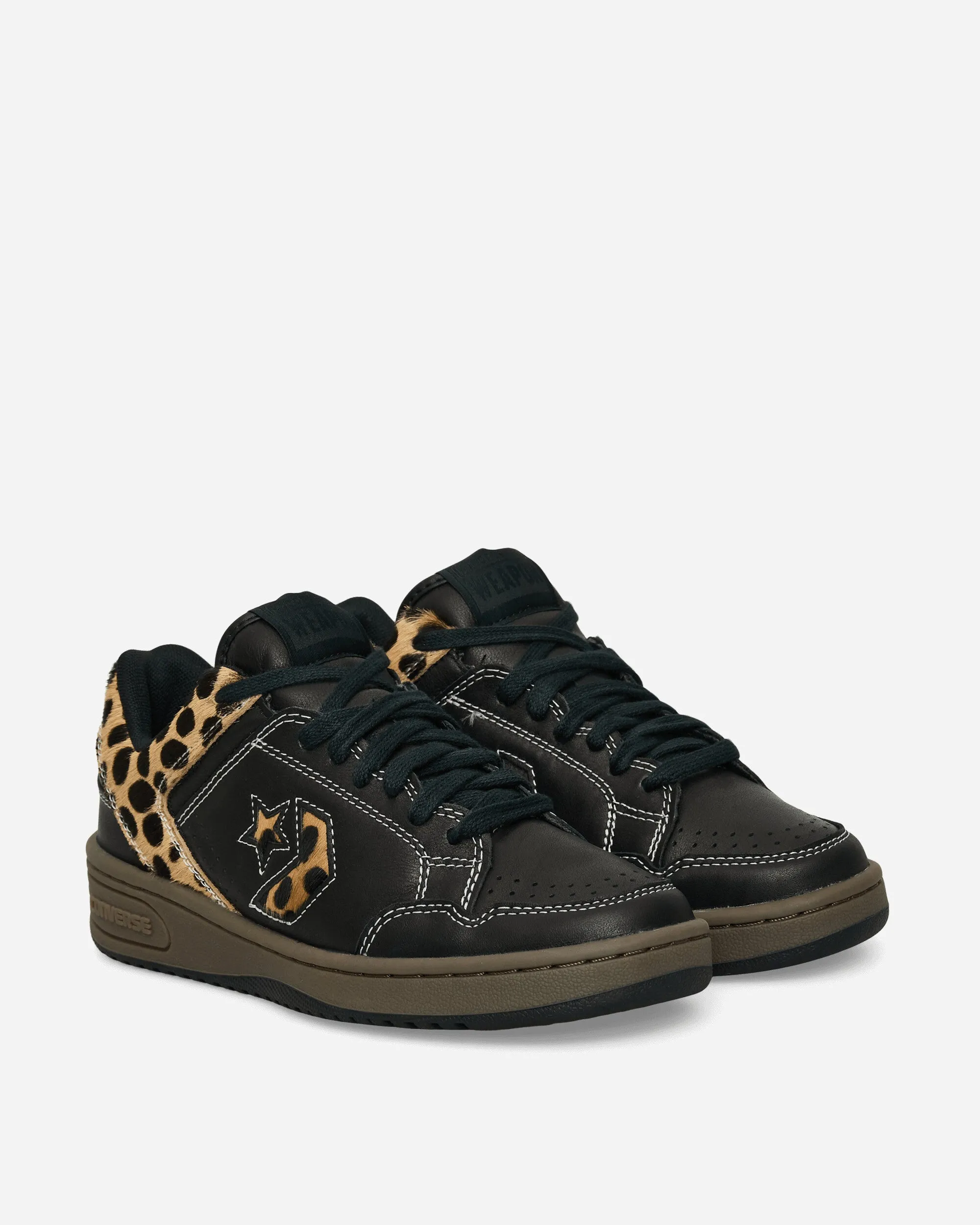 Weapon Pony Hair Sneakers Black