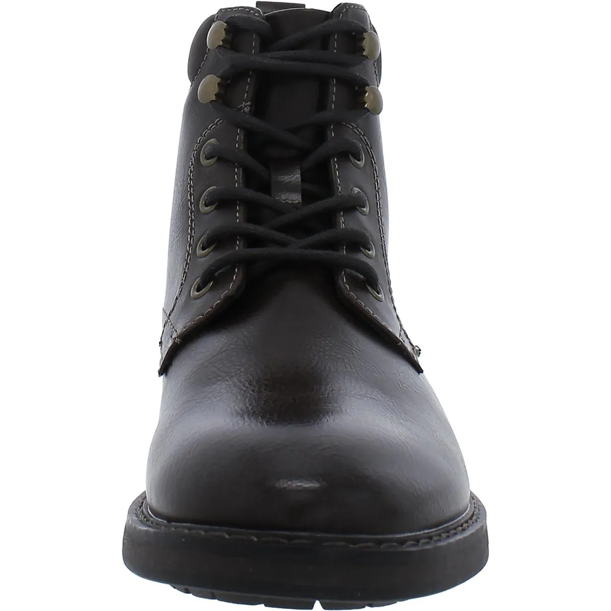 Westin Mens Faux Leather Lace-Up Ankle Boots