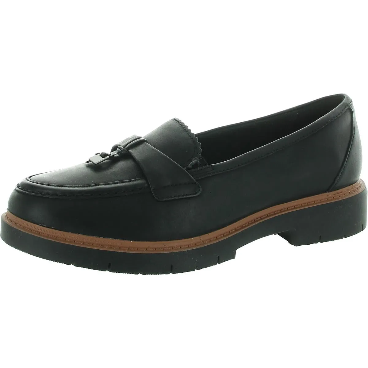 Westlynn Bella Womens Leather Lug Sole Loafers