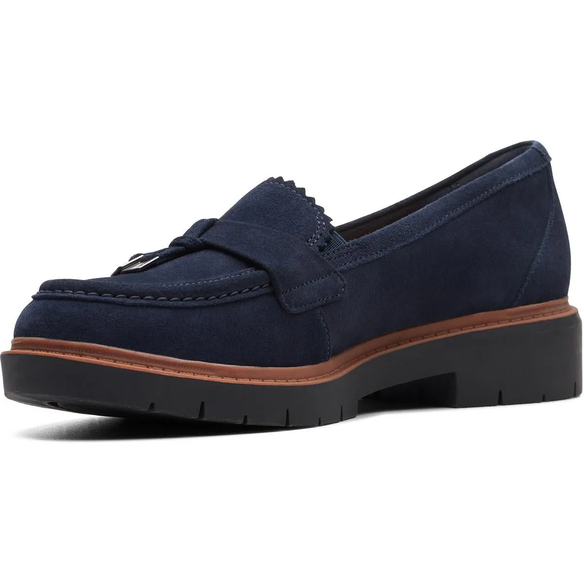 Westlynn Bella Womens Leather Lug Sole Loafers