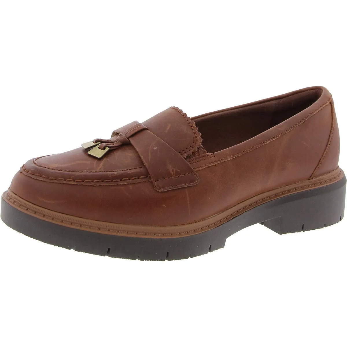 Westlynn Bella Womens Leather Lug Sole Loafers