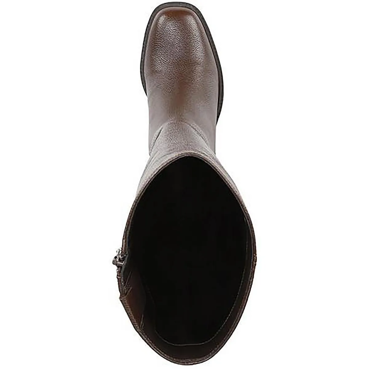 willow Womens Faux Leather Zipper Knee-High Boots