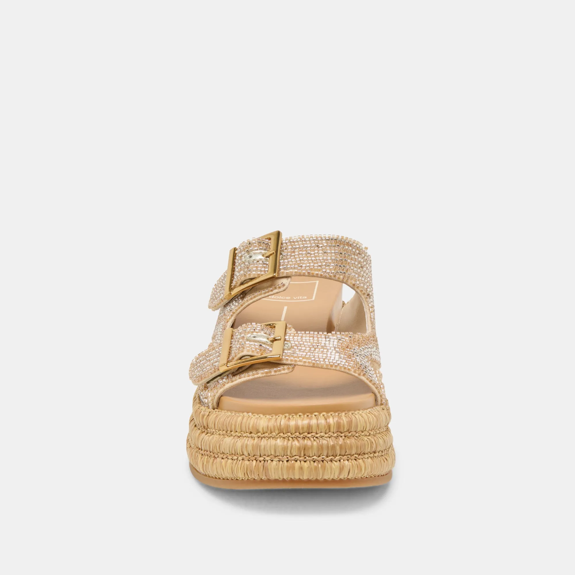 WIXIE SANDALS GOLD MULTI BEADS