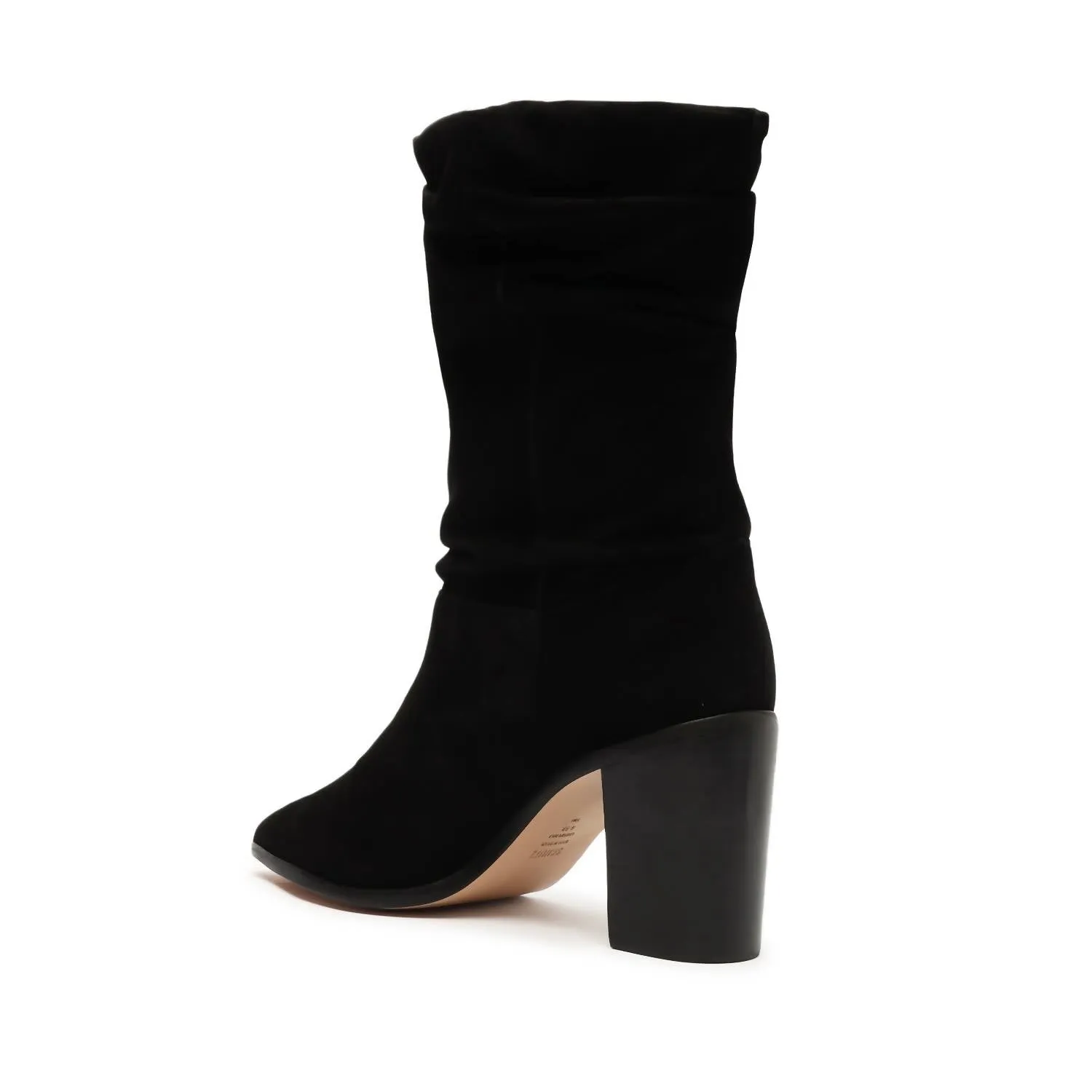 Women Ashlee Block Suede Bootie In Black