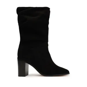 Women Ashlee Block Suede Bootie In Black