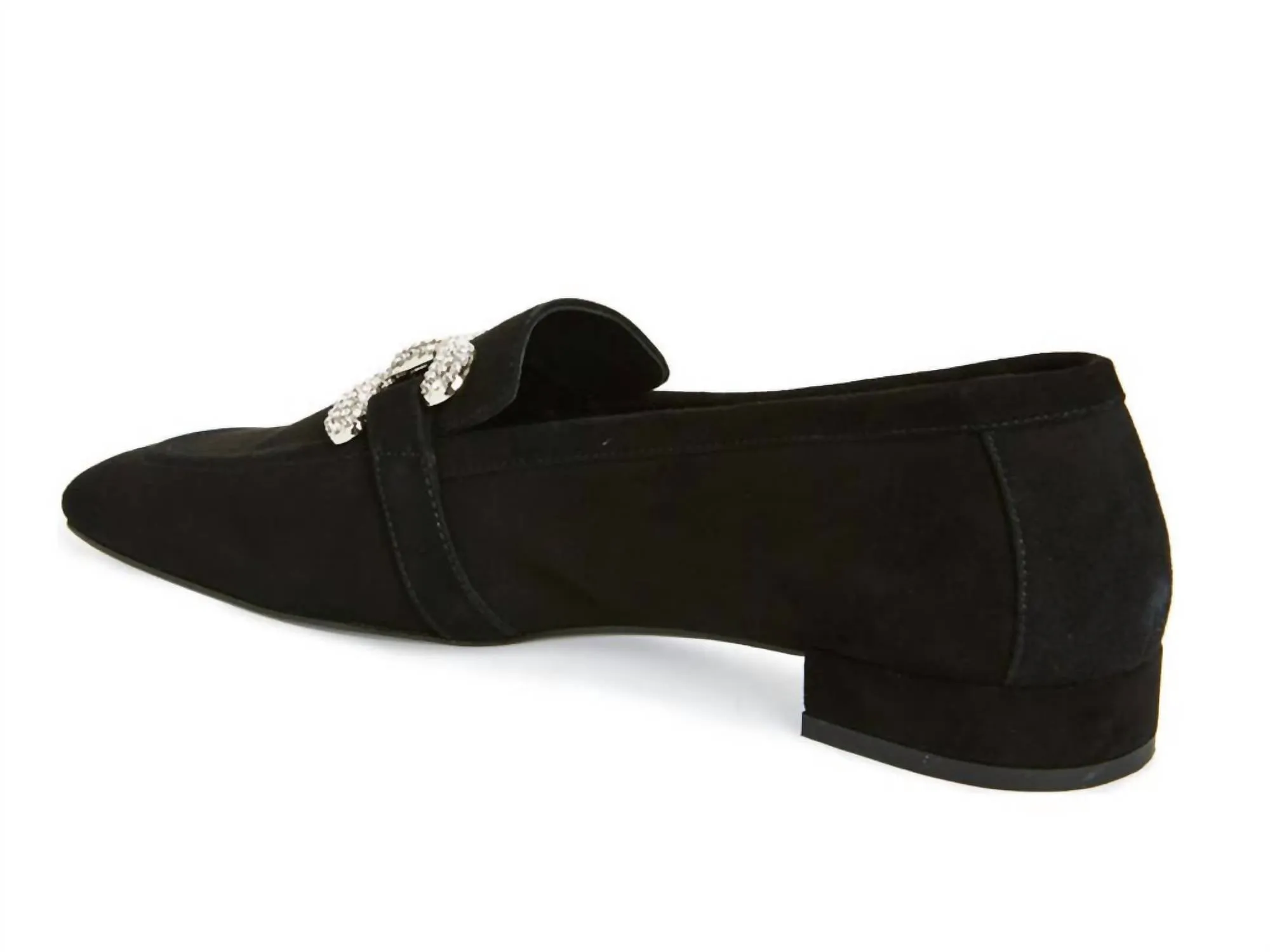 Women Sage Loafer In Black Suede