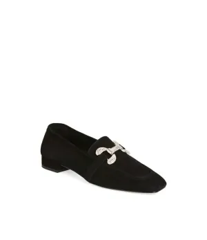Women Sage Loafer In Black Suede