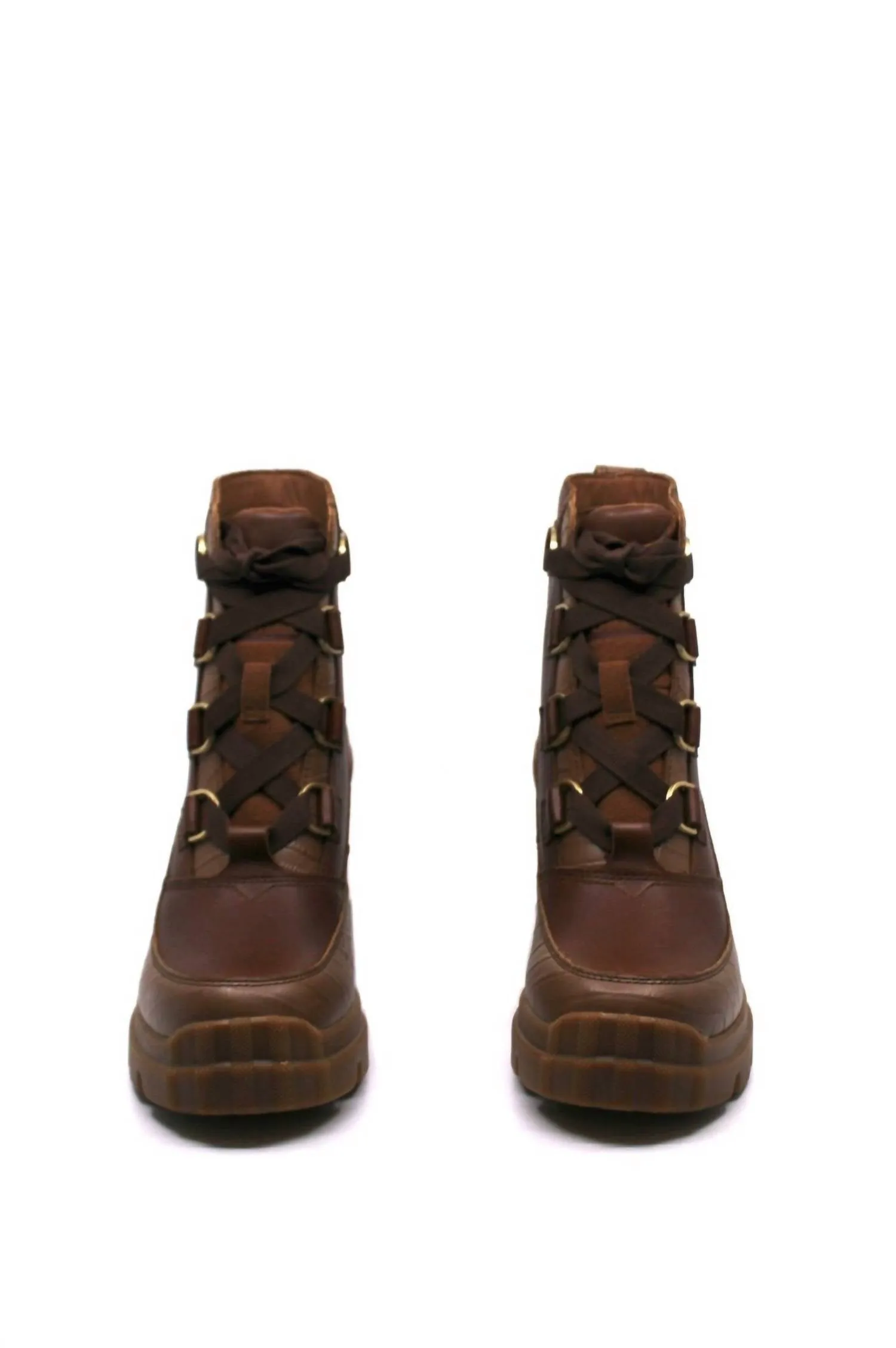 Women's Caribou X Heel Boots In Tan/Brown