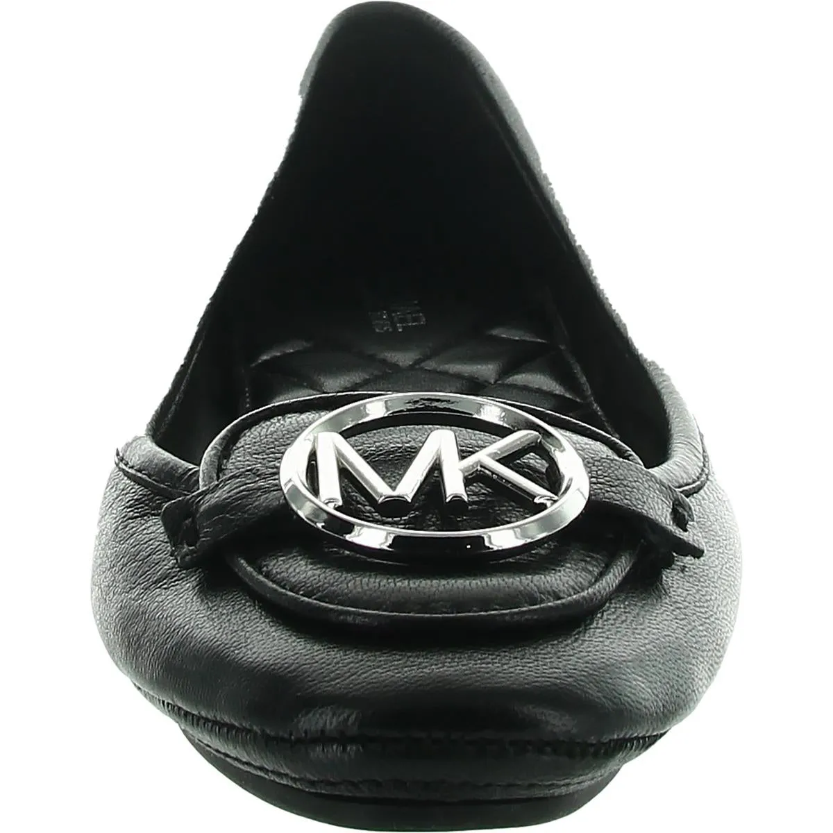 Womens Embellished Leather Ballet Flats