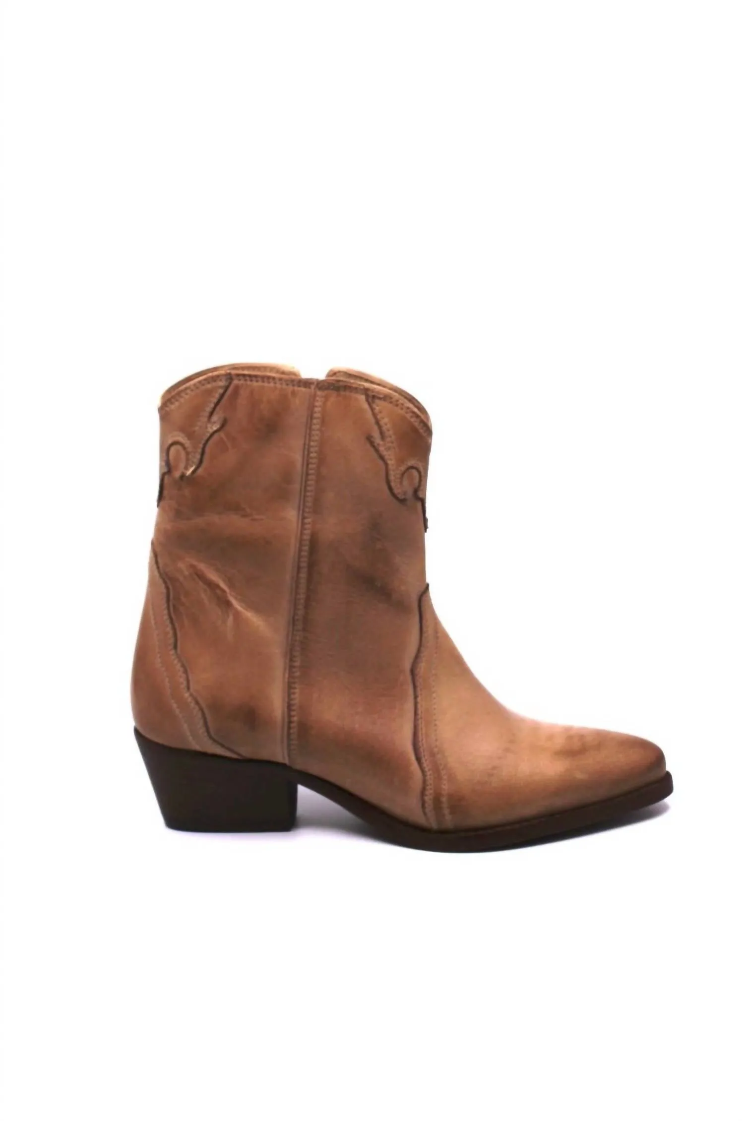 Women's Frontier Western Boot In Distressed Tan
