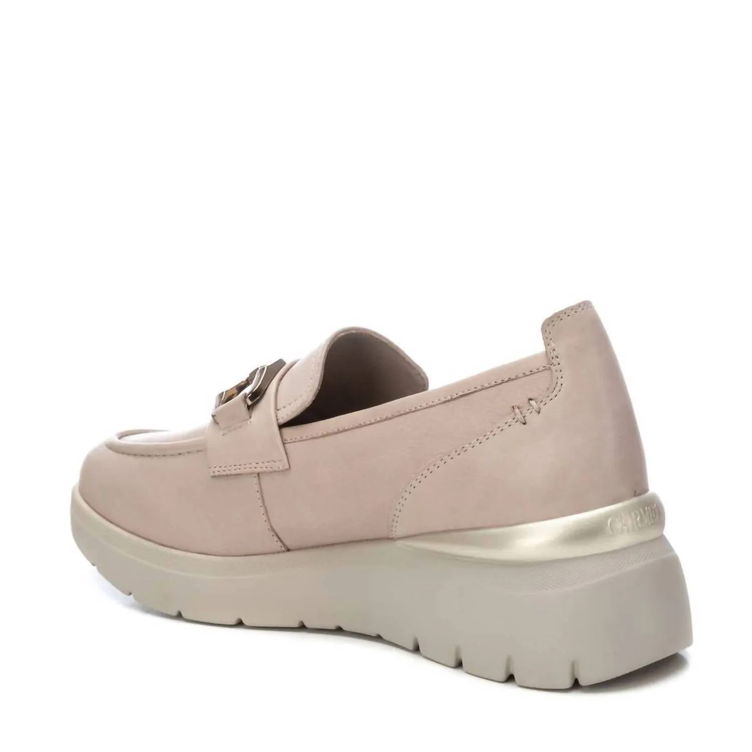 Women's Leather Moccasins In Ice