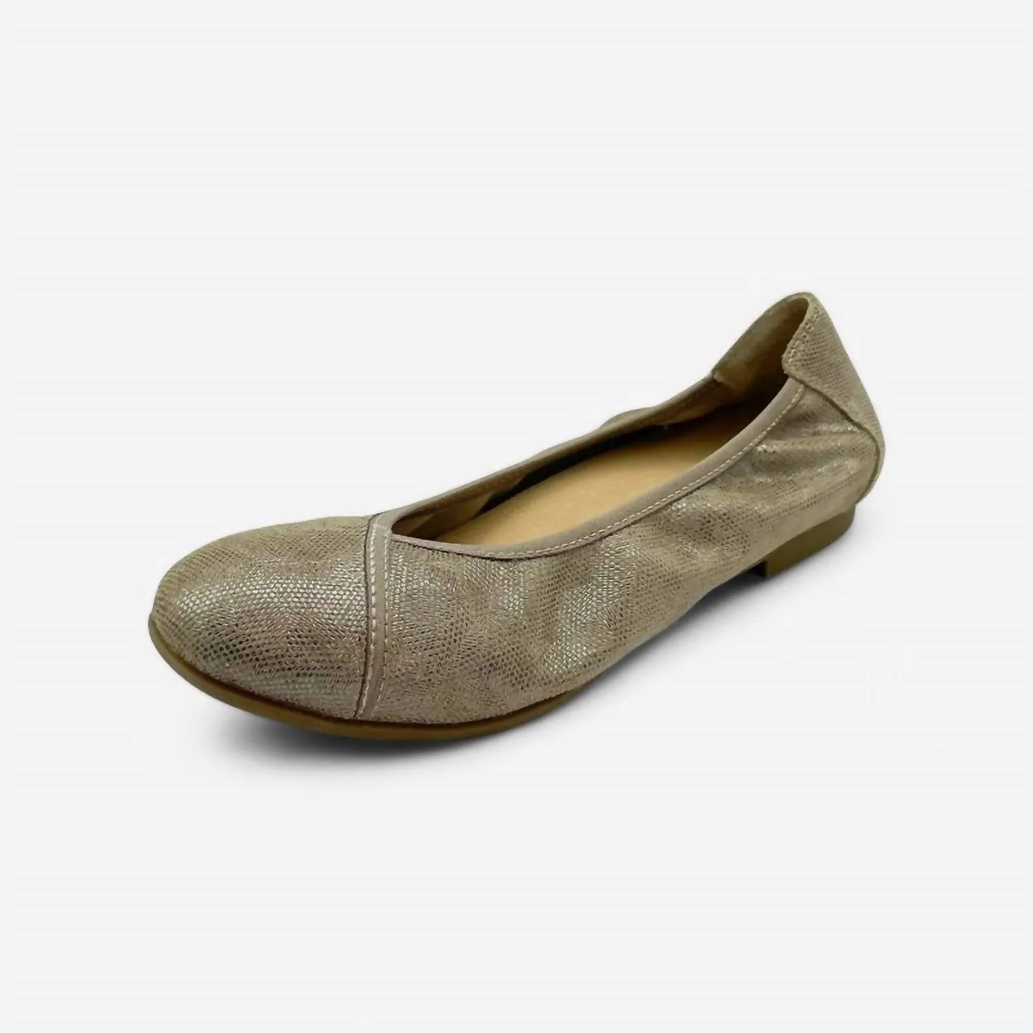 Women's Nairobi Ballet Flat Shoe In Champagne